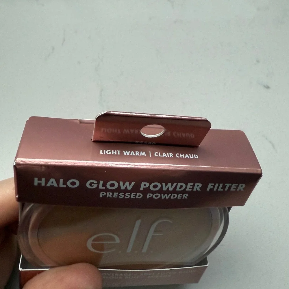 e.l.f Halo Glow Powder Filter Light‎ Warm Pressed Finishing Powder Soft Glow NIB